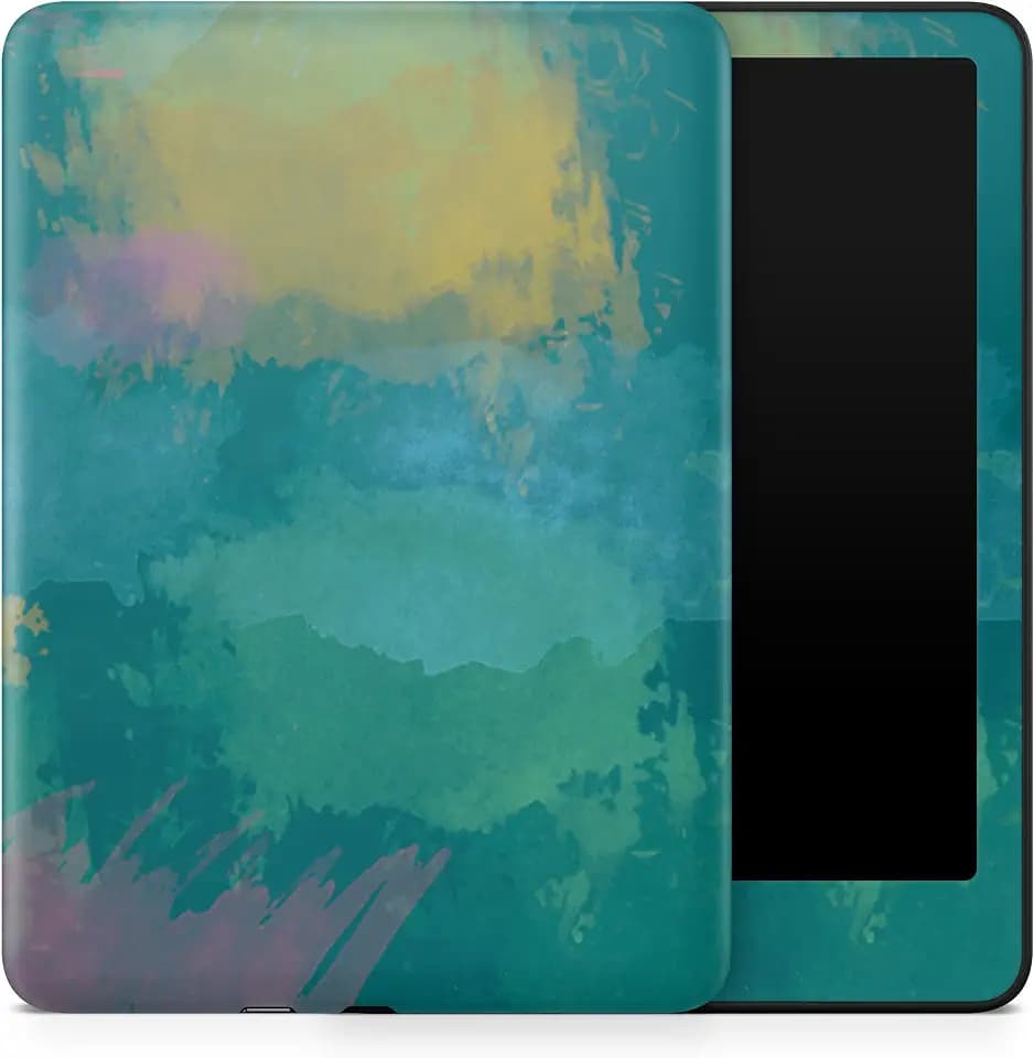 Tablet Skin Compatible with Amazon Kindle Paperwhite 12th (2024) - Watercolor Blue - Premium 3M Vinyl Protective Wrap Decal Cover - Easy to Apply | Crafted in the USA by MightySkins