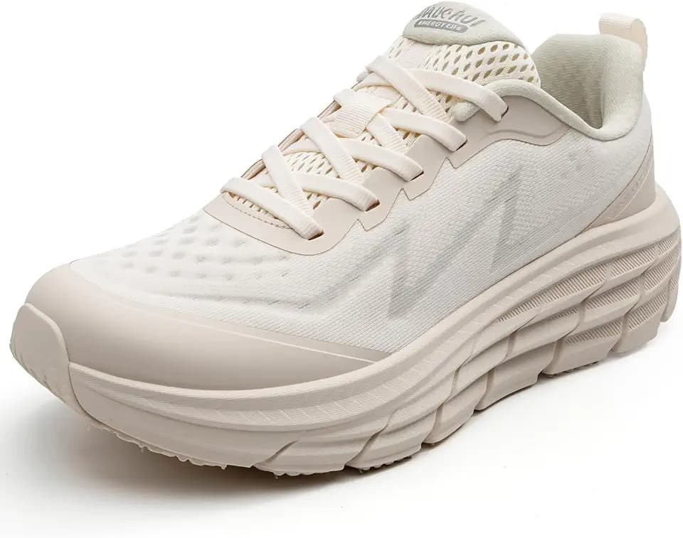 KOLILI Women's Walking Shoes Cushion Running Tennis Comfortable Arch Support Breathable Lightweight Gym Workout Athletic Fashion Sneakers
