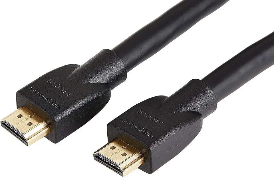 Amazon Basics 4K-HDMI-Kabel, 4.5 m, 18 Gbit/s Highspeed mit Ethernet, 4K@60Hz, 2160p, Schwarz