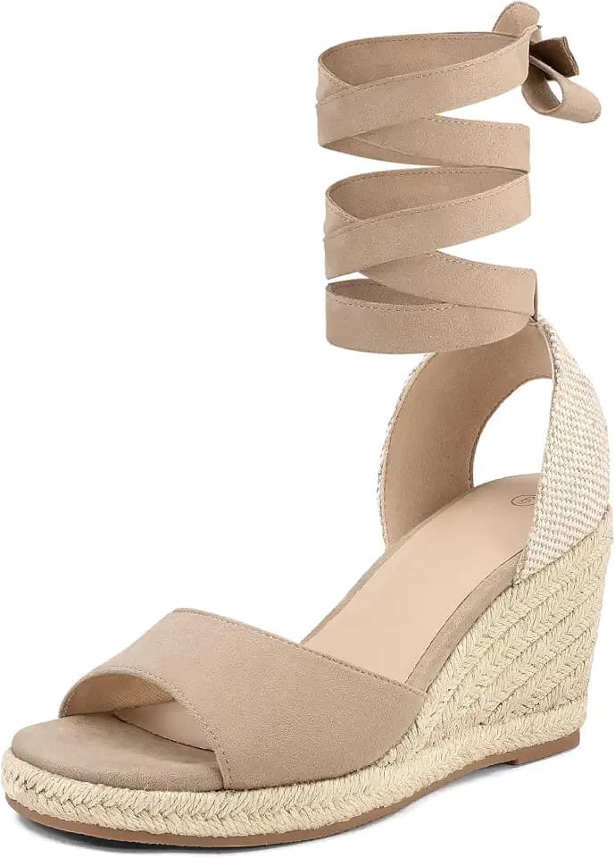 mysoft Women's Wedge Sandals Open Toe Espadrilles