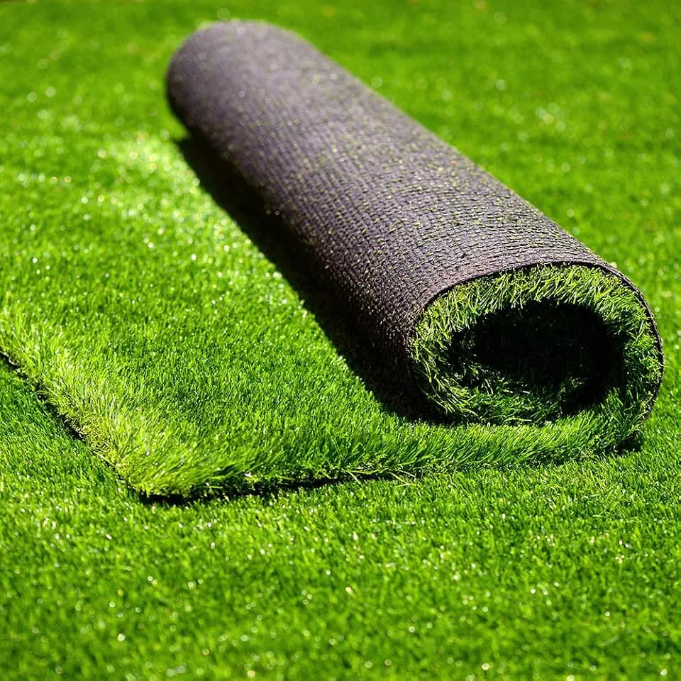 Artificial Grass Indoor Outdoor Fake Turf Rug with Drainage 1.38" 3.3x5 ft