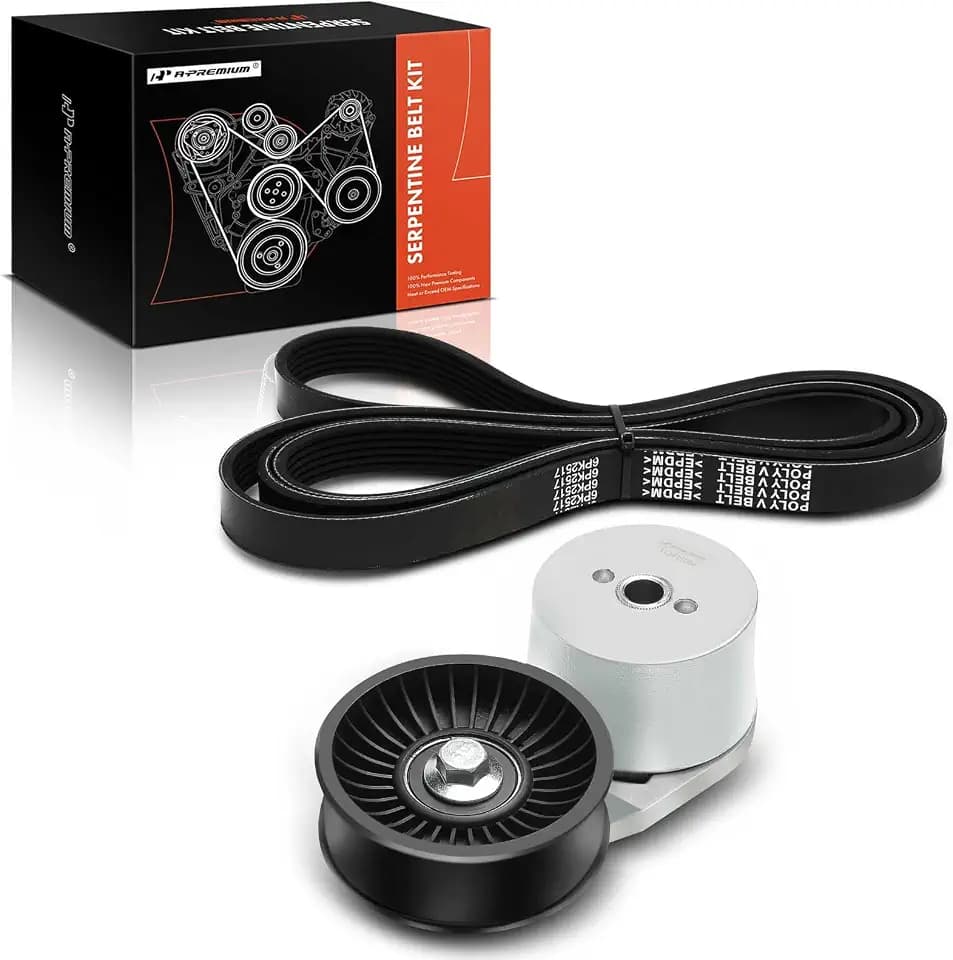 A-Premium Engine Serpentine Belt Drive Kit Compatible with Ford