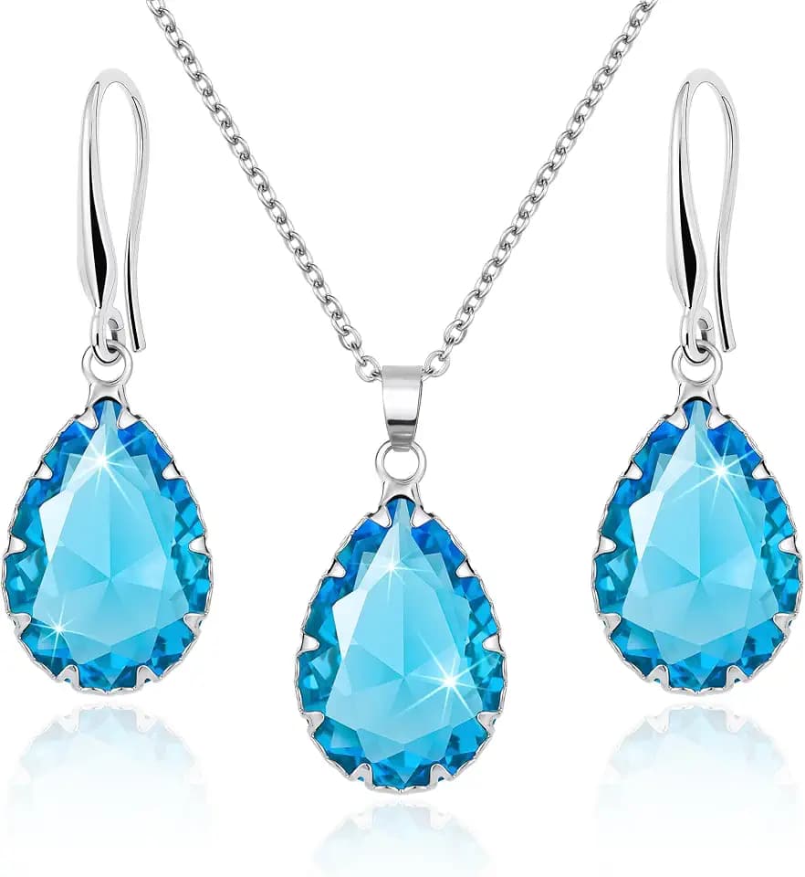Linawe Crystal Costume Jewelry Set for Women Trendy