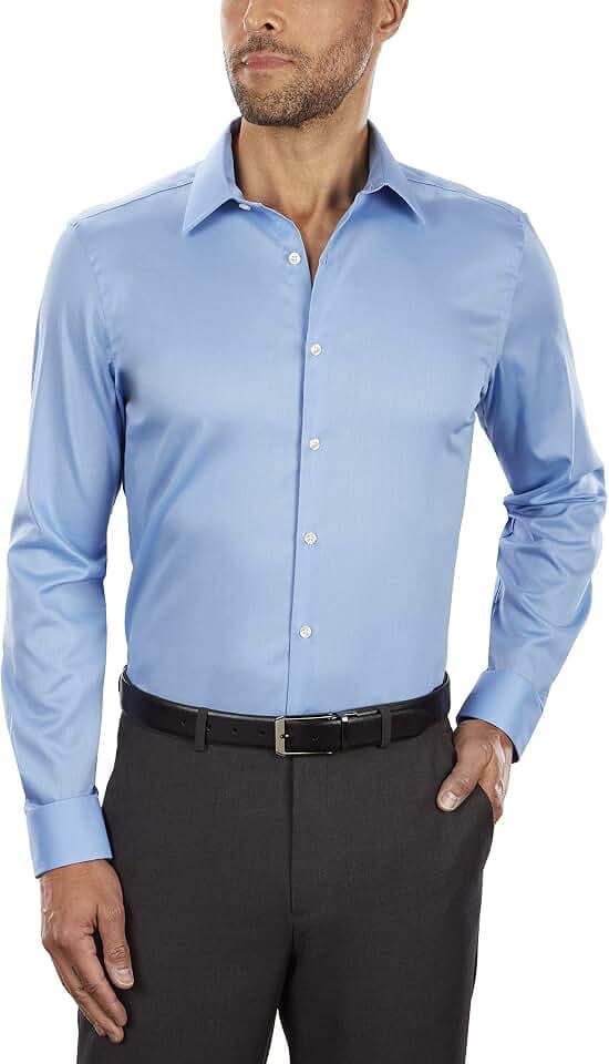 Van Heusen Men's Flex Collar Slim Fit Stretch Dress Shirt