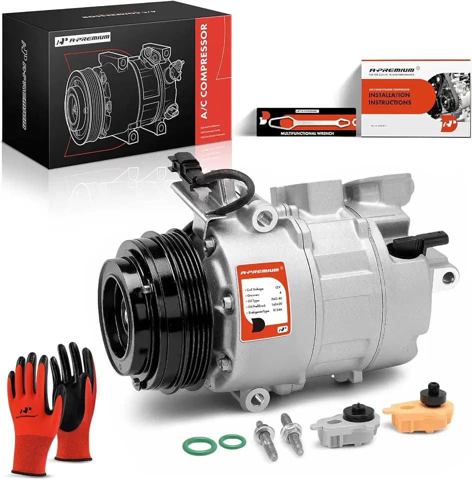 A-Premium Air Conditioner AC Compressor with Clutch