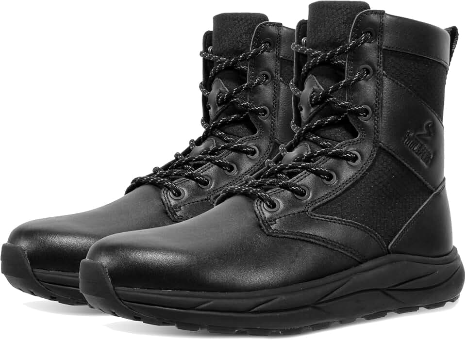 Soulsfeng Men's Women's Tactical Boots Lightweight Side Zipper Outdoors Combat Hiking Desert Military Boots