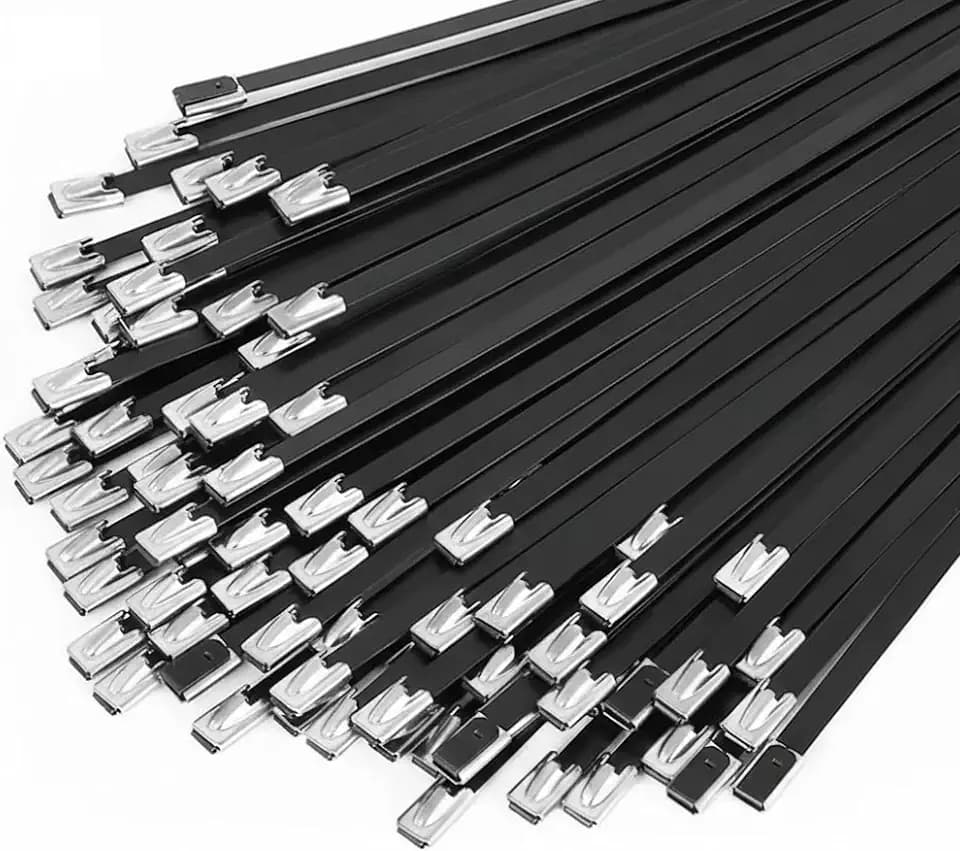 Metal Zip Ties 11.8 Inch 100 Pack Stainless Steel Cable Ties