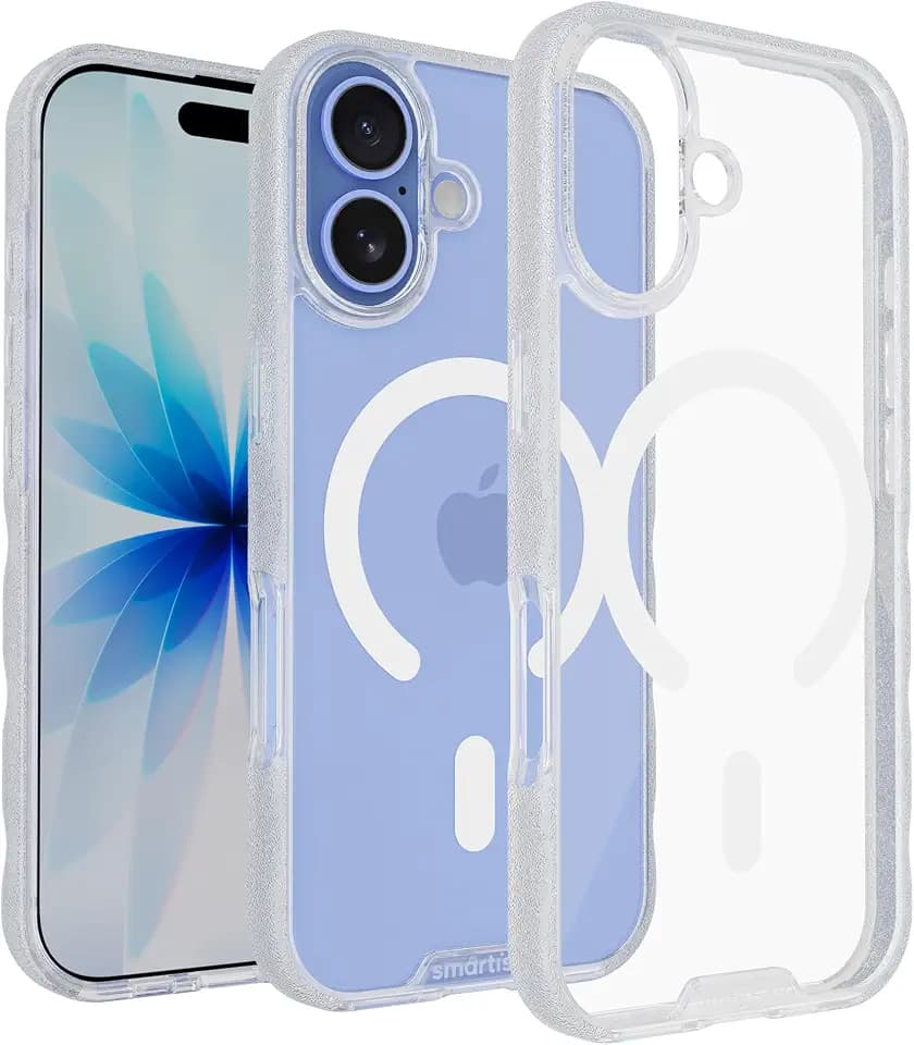Smartish iPhone 17 Clear Case MagSafe, Gripmunk, Anti-Yellowing, Slim Grip