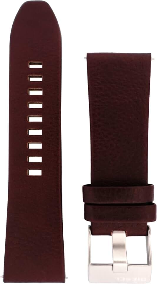Diesel Armbanduhren für Herren 27mm, Braun Leder, original ersatzband für DZ1206