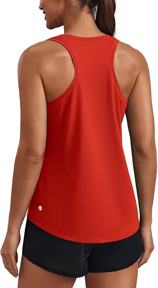 PINSPARK Soft Racerback Tank Tops for Women UPF 50+ Quick Dry Workout Tops