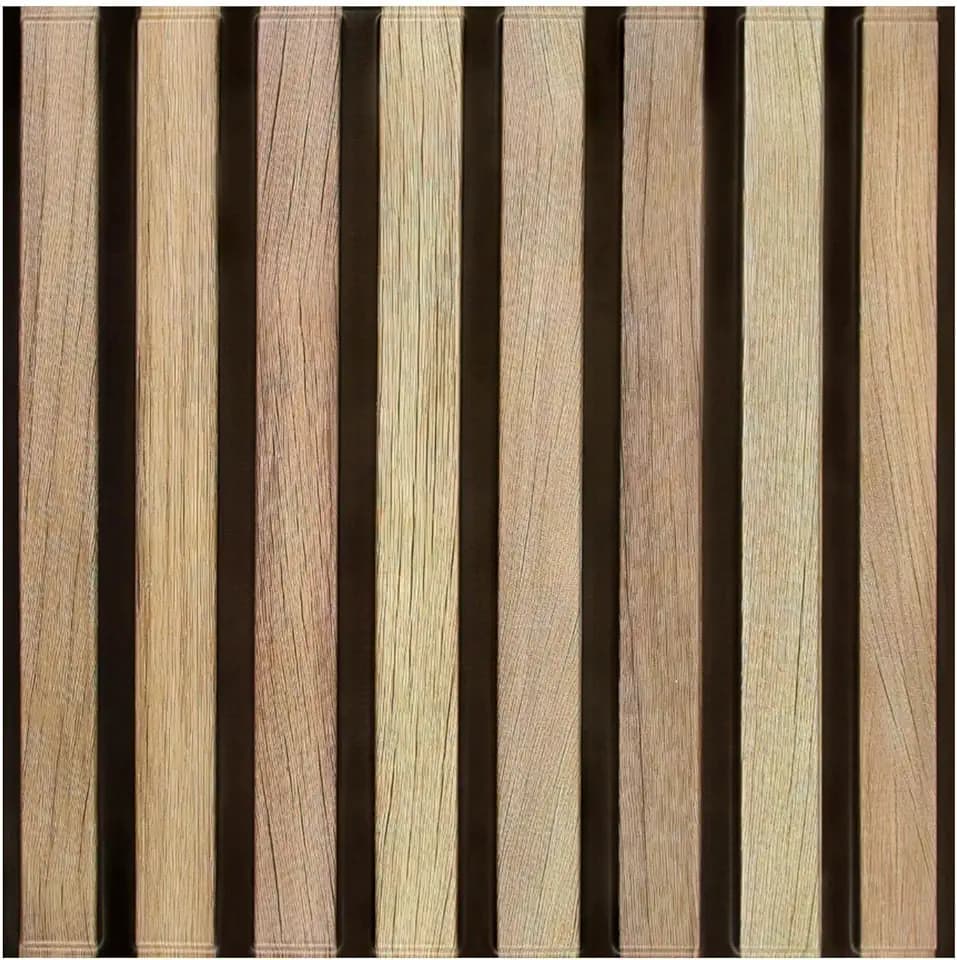 Commomy 3D Wandpaneele Selbstklebend Holzoptik, 10 Stück, 30 x 30 cm