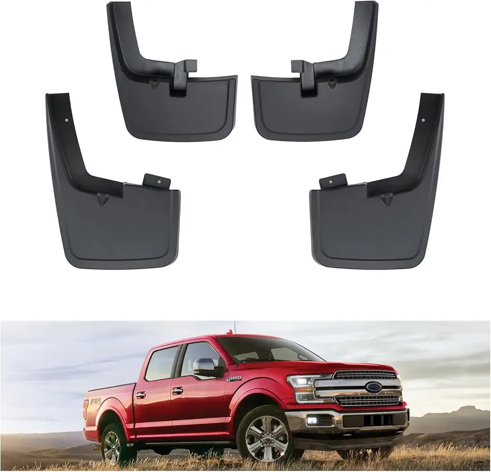 Kiwi Master No Drill Mud Flaps for 2015-2020 Ford F-150 with Fender
