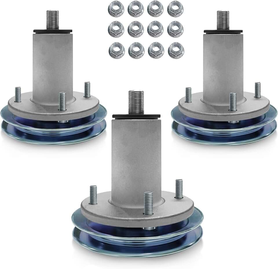 51537200 51528000 Lawn Mower Deck Spindle Assembly 52-inch Deck Spindle Compatible with Ariens Ikon-X 52, Ikon-XD 52, Ikon-XL 52, Edge 52, Compatible with Gravely ZTX 52, ZT XL 52 (3-Pack)
