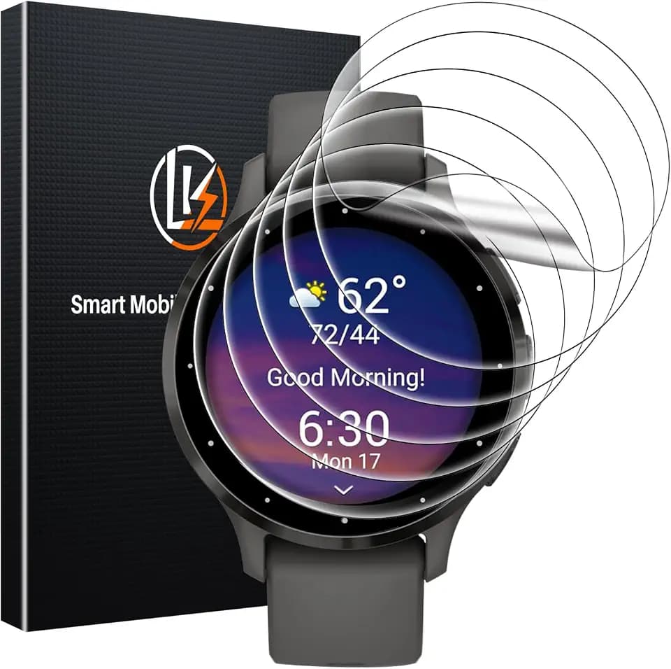 LK 6 Pack for Garmin Venu 4/ Venu 3s Screen Protector 41mm, TPU Film