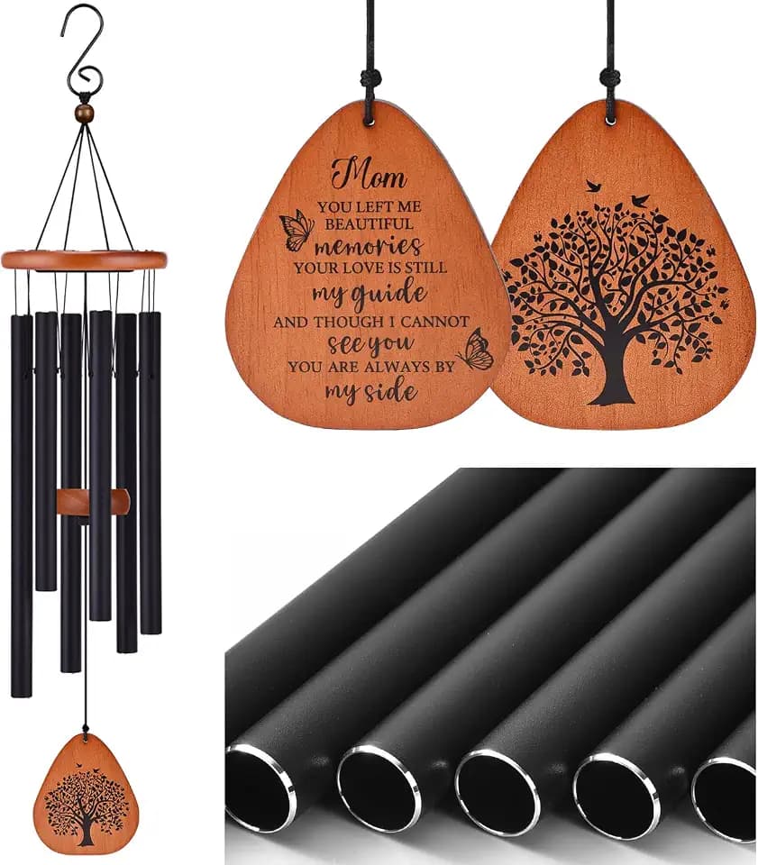 AMBOBE Memorial Sympathy Gifts for Loss of Mom, 32" Memorial Wind Chimes