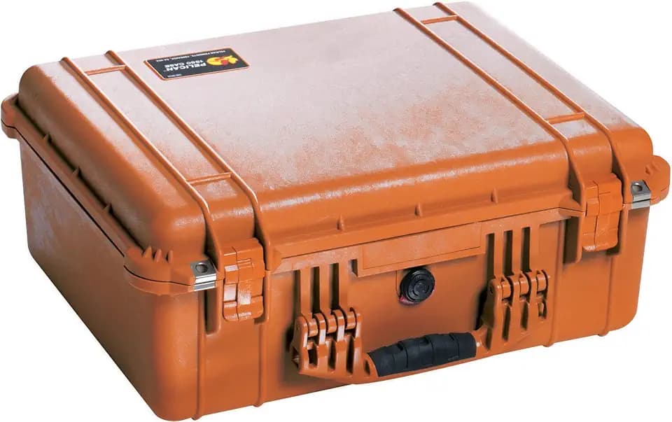 Pelican 1550 Case With Foam (Orange)
