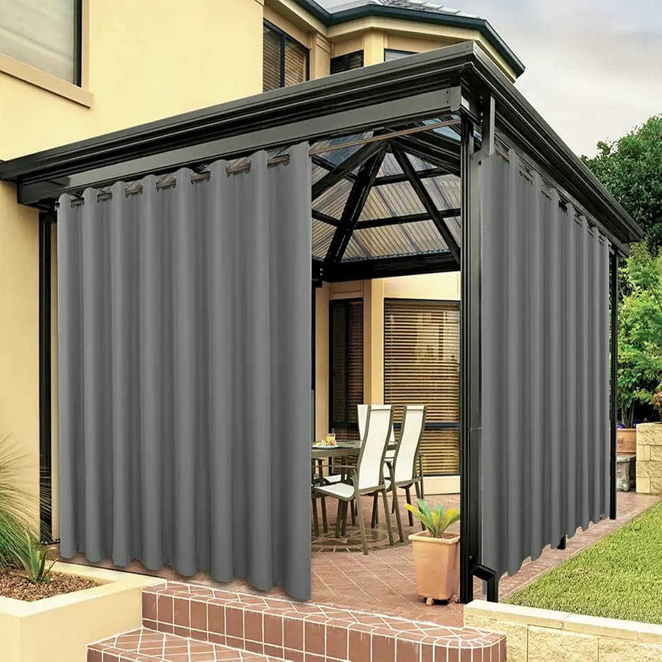 BONZER Outdoor Curtains for Patio Waterproof Thick Privacy