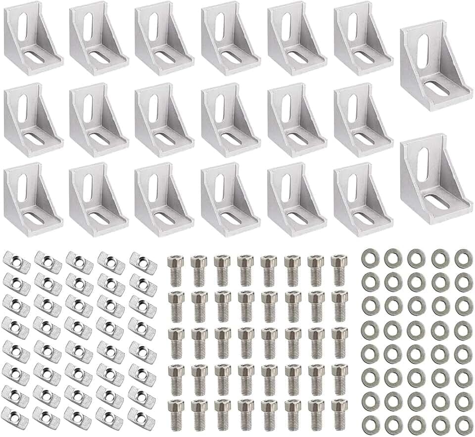 20 Stück aluprofil 40x40 zubehör,Aluprofil verbinder