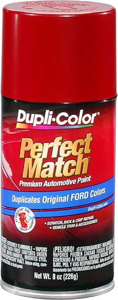 Dupli-Color Perfect Match Premium Automotive Paint, Candy Apple Red, 8 oz