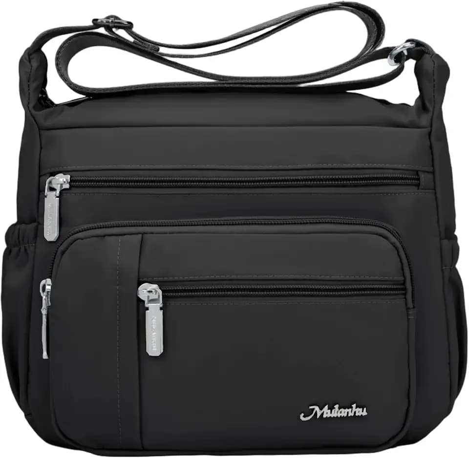 Womens CrossbodyBags Nylon Waterproof Handbags Shoulder Purses Roomy Multiple Pockets Pocketbooks