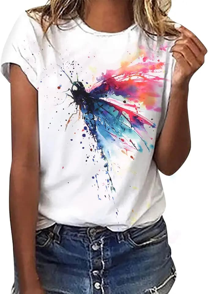 heekpek Damen Camiseta Manga Corta Mujer Unterhemd