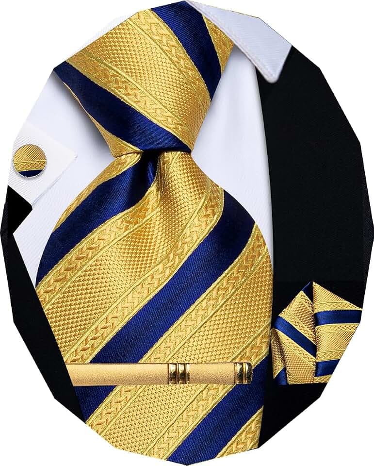 YourTies Seidenkrawatten für Herren, kariert, Paisleymuster, Blumenmuster