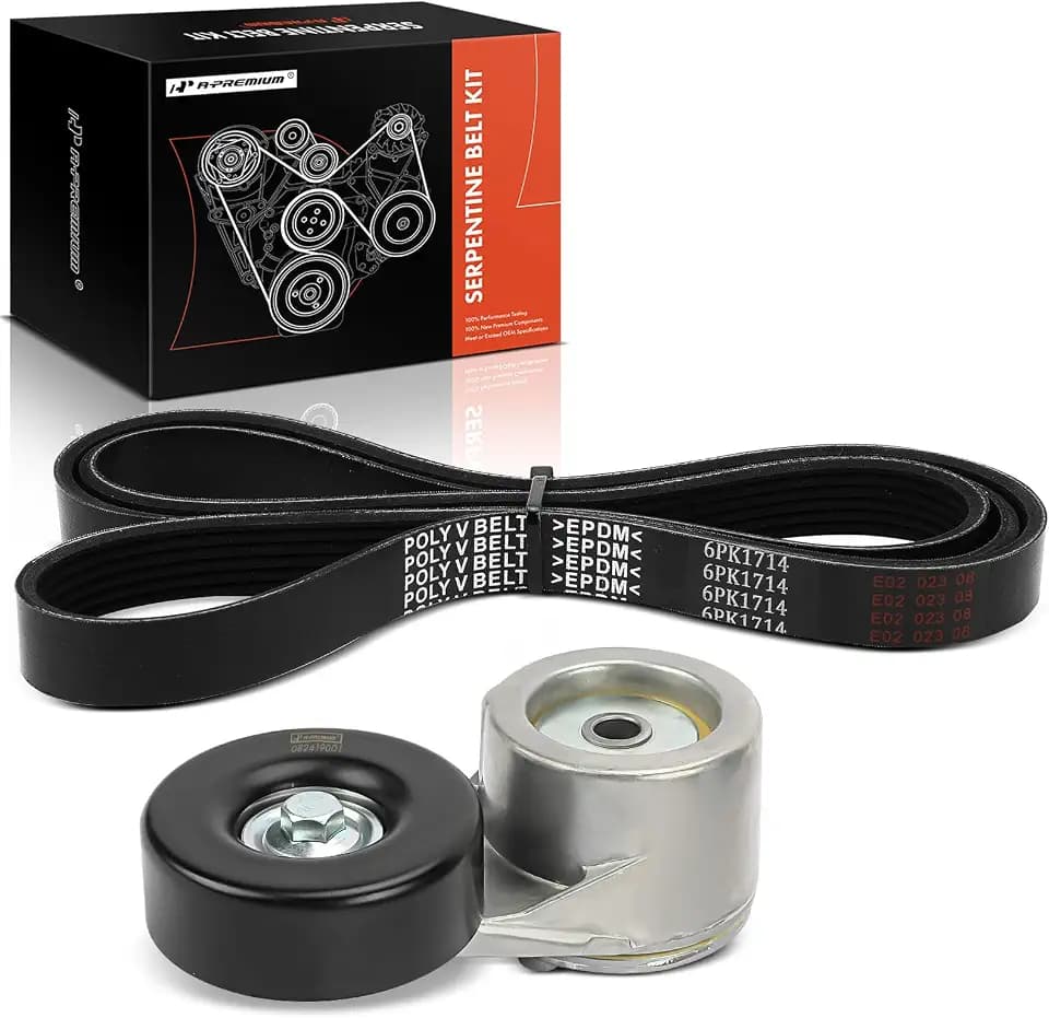 A-Premium Engine Serpentine Belt Drive Kit Compatible with Ford 7.5L