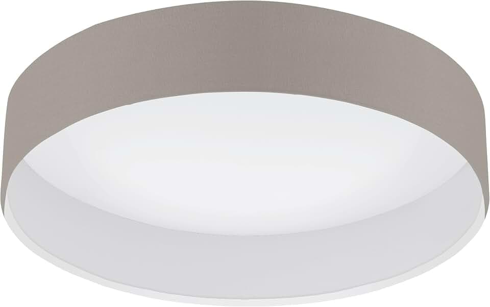 EGLO LED Deckenlampe Pasteri, Textil Deckenleuchte Schlafzimmer