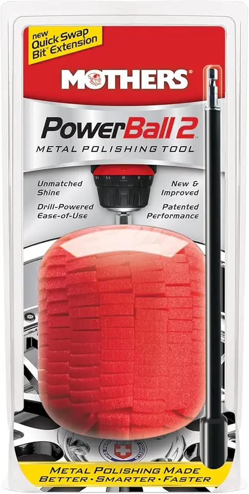 Mothers PowerBall 2, Polishing Tool with 10” Quick Swap Bit (05143)