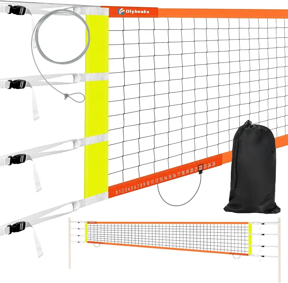 Volleyball Net Replacement with Aircraft Steel Cable, Scoring Design