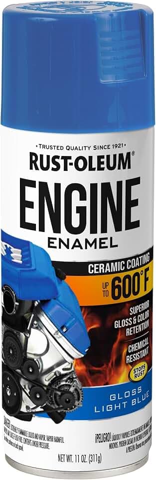 Rust-Oleum Automotive Engine Enamel Spray Paint, Gloss Light Blue