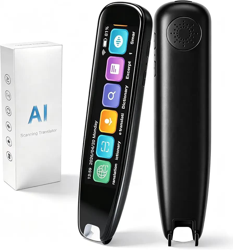 S8 Pro Language Translation Pen & Reading Pen, 140 Language Online Translate, Scanner Pen with 3.71‘’ Touch Screen, Recording/Bluetooth/Dictionary for Dyslexia & Learning Difficulties