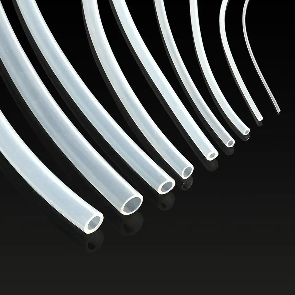 TEN-HIGH 10m Lebensmittelqualität Silikonschlauch transparent 5mm ID x 8mm AD für Lebensmittel Maschine, Wasserspender usw.