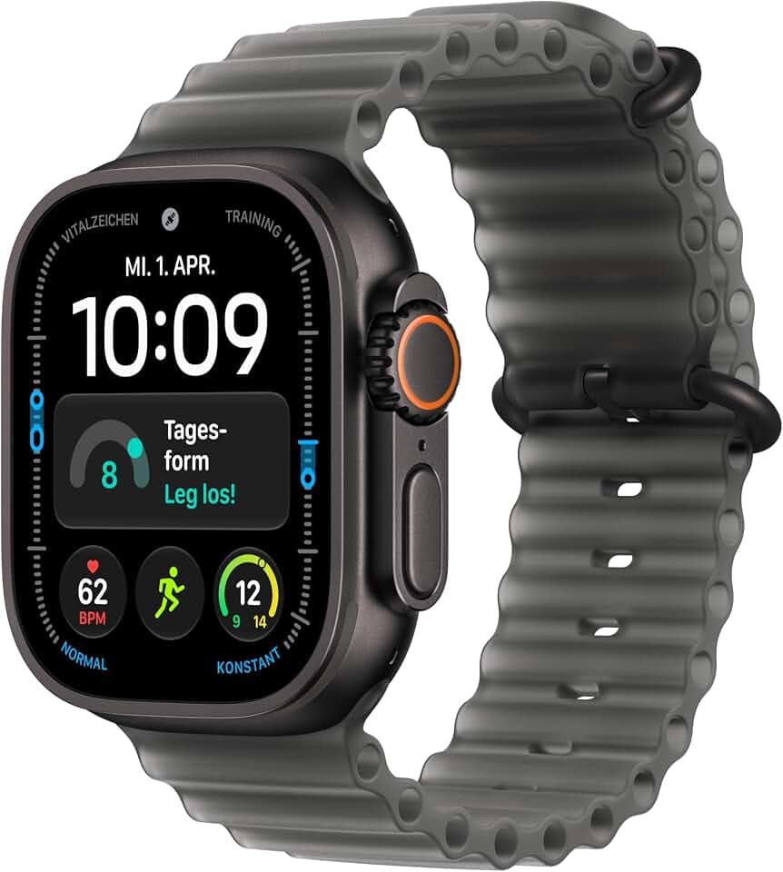 Apple Watch Ultra 4 GPS + Cellular, 49 mm Titangehäuse Schwarz