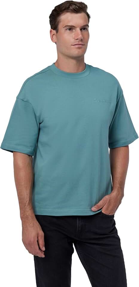 Calvin Klein Herren T-Shirt Kurzarm Crew Neck Wide Fit