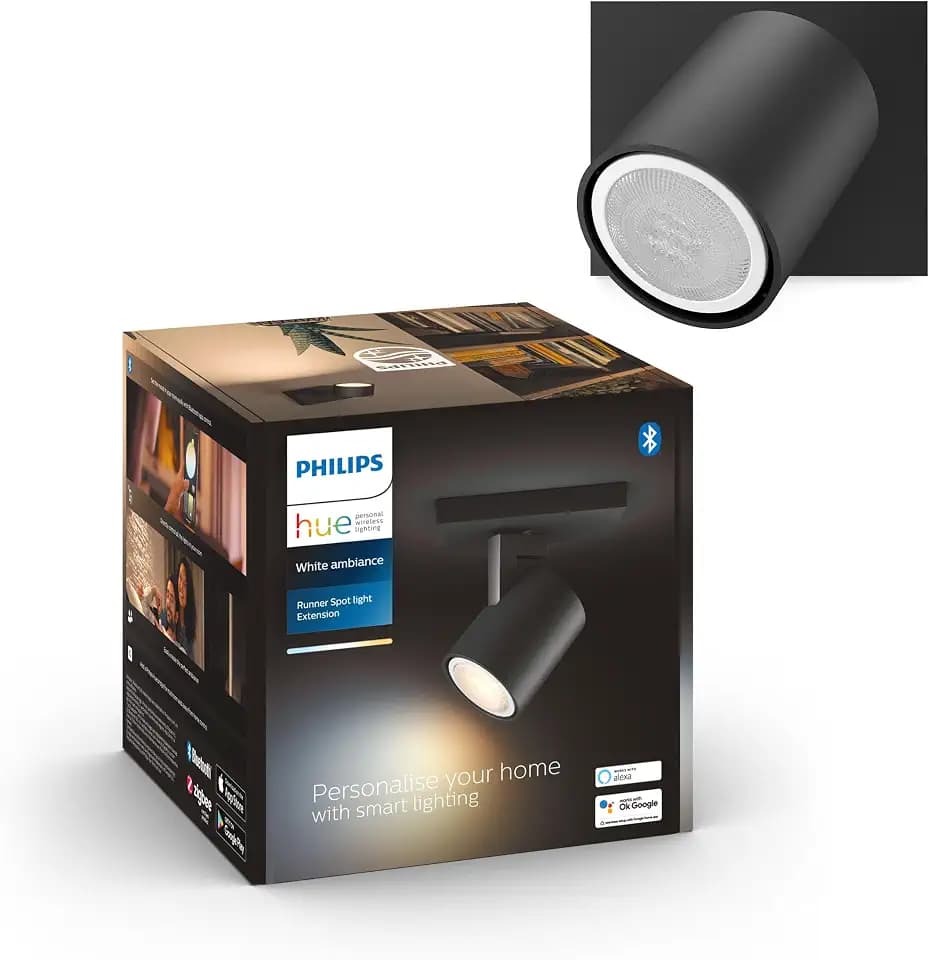 Philips Hue Runner Spot inkl. GU10 LED Spotlight, Schwarz