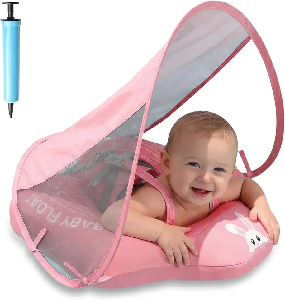 Baby Pool Float with Canopy, Baby Floats for 6-36 Months