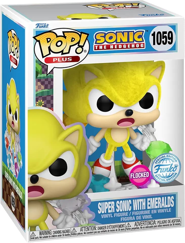 Funko POP! Plus: Sonic - Super Sonic with Emeralds - Amazon Exclusive
