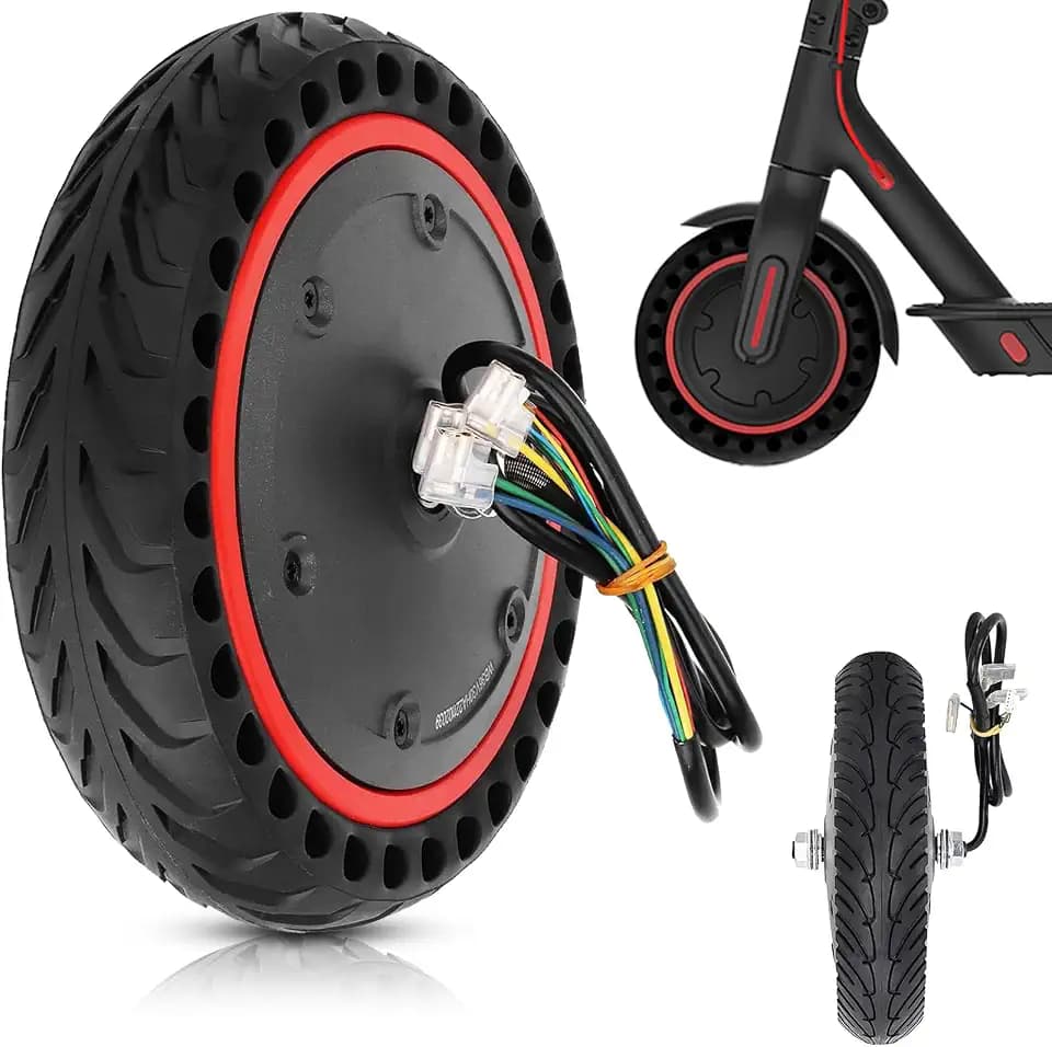 E Scooter Motor für Xiaomi M365 Pro Pro2, mit Vollgummireifen, 8.5 Zoll-Elektroroller Brushless-Radnabenmoto, 36V 350W, für Xiaomi Pro Pro2 Ersatz der Antriebsräder