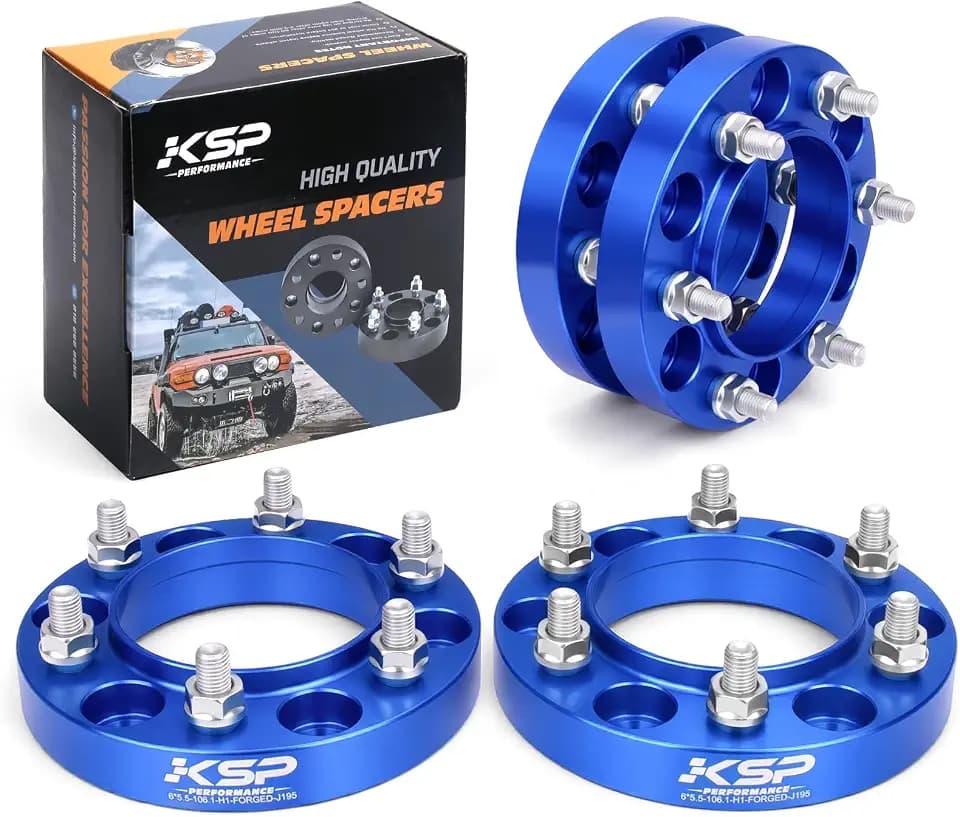 KSP 1in 6x5.5 Hubcentric Wheel Spacer for 4Runner Tacoma Tundra 6 Lug Rim