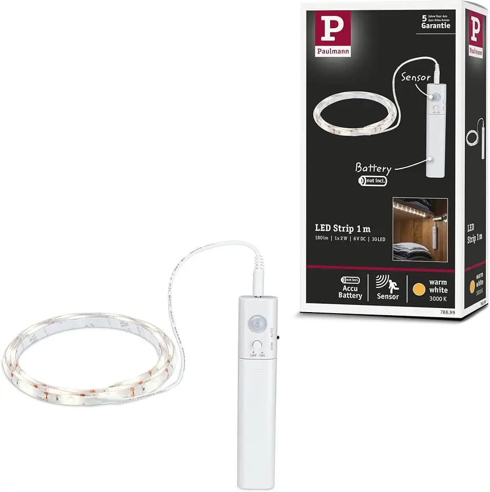 Paulmann LED Strip 1m mit Bewegungsmelder 2W 3000K weiß