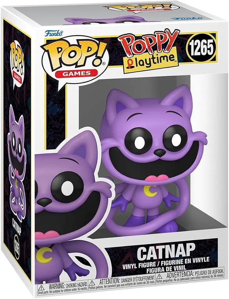 Funko POP! Games: Poppy Playtime - Catnap | Offizieller Fanartikel und Merch - Vinyl Sammelfigur als Regal Deko - Geschenkidee zum Geburtstag für Fans und Sammler
