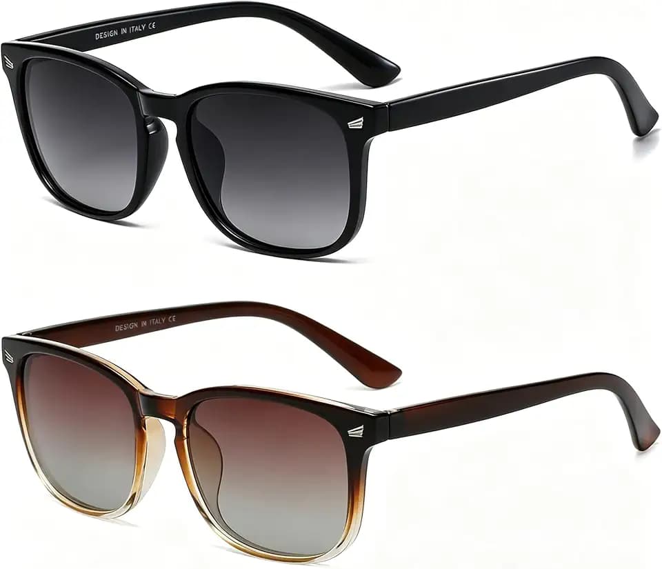 DUSHINE Polarized Sunglasses for Women Classic Retro Style UV400 Protection