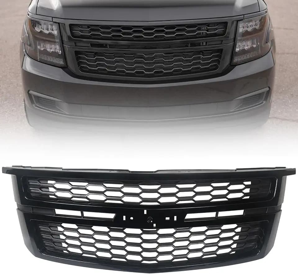 JOLONG Front Bumper Grille for 2015-2020 Chevrolet Tahoe Suburban