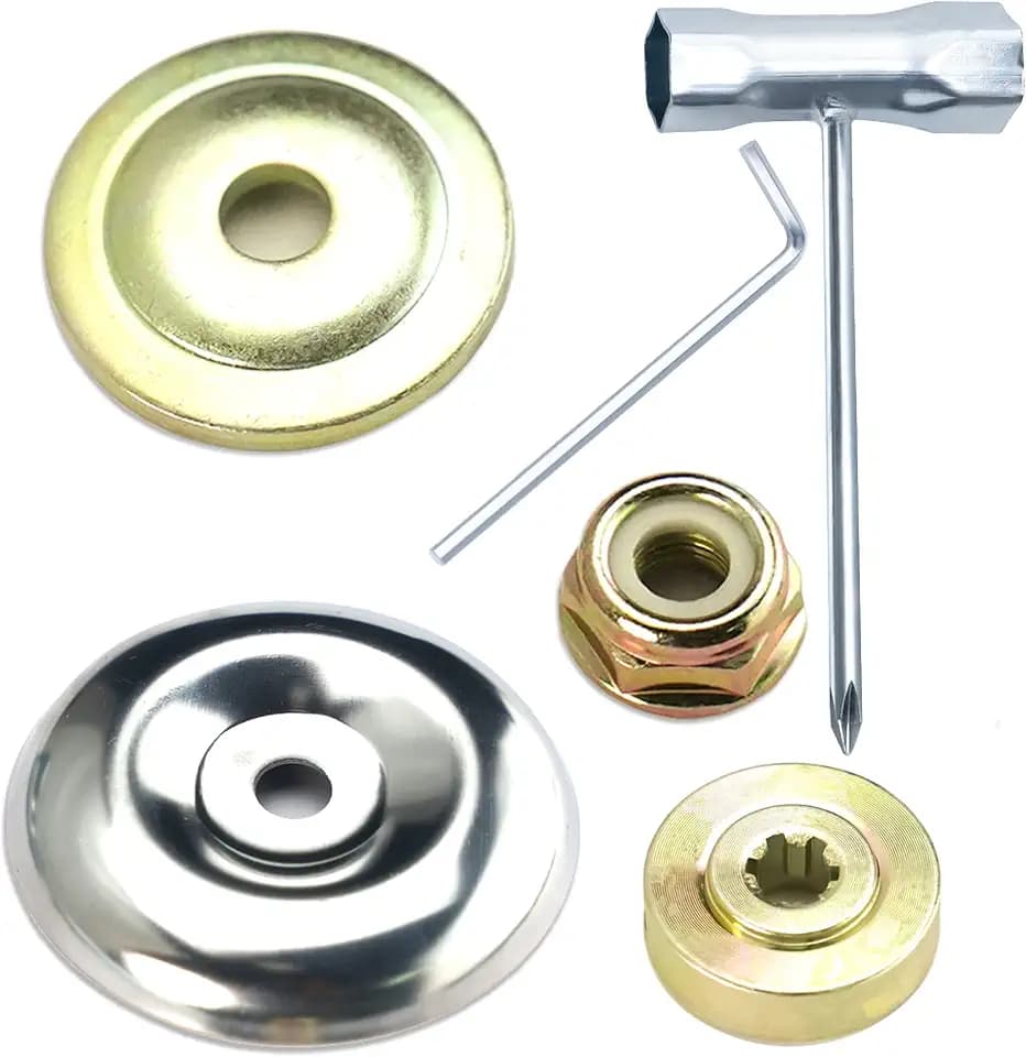 Aslanka Lawn Mower Stihl Blade Adapter Kit(6 Pcs), Gardening Machine Metal Cutting Attachment, Maintenance Washer for Stihl String Trimmers Brush Cutter FS56 FS91 FS110 128LD