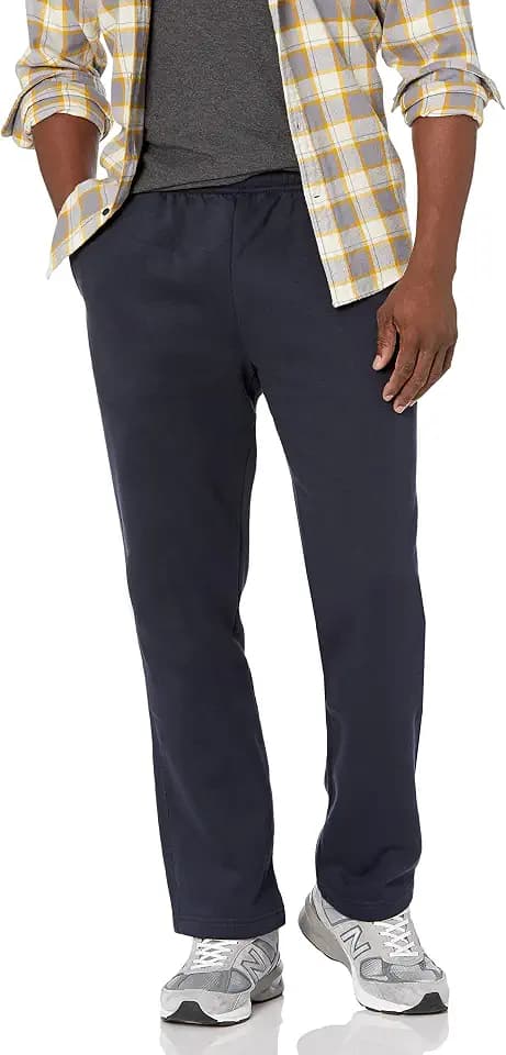 Amazon Essentials Men's Fleece Open Bottom Sweatpant (Available in Big & Tall)