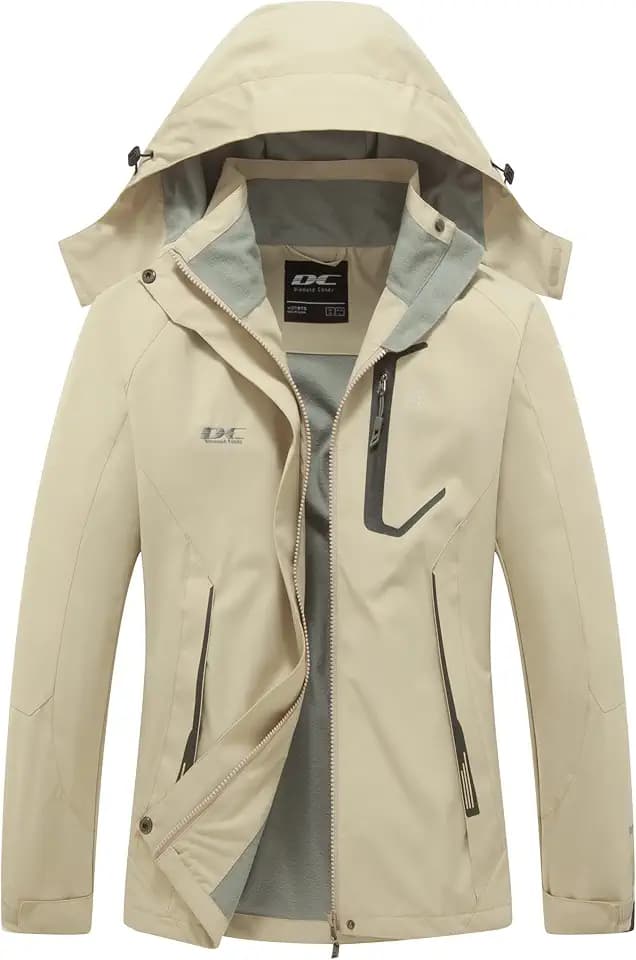 Diamond Candy Women's Lightweight Waterproof Hooded Rain Jacket