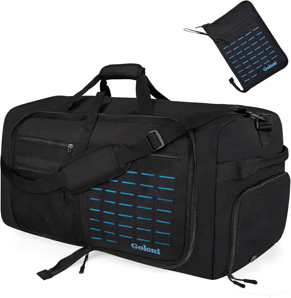 Goloni 120L Foldable Duffle Bag for Travel, Large Durable Travel Duffel Bag