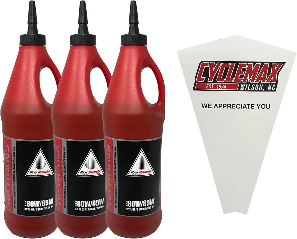 Cyclemax 3PK of Pro HP 80W/85W Transmission Oil for Honda 08C35-A851M01