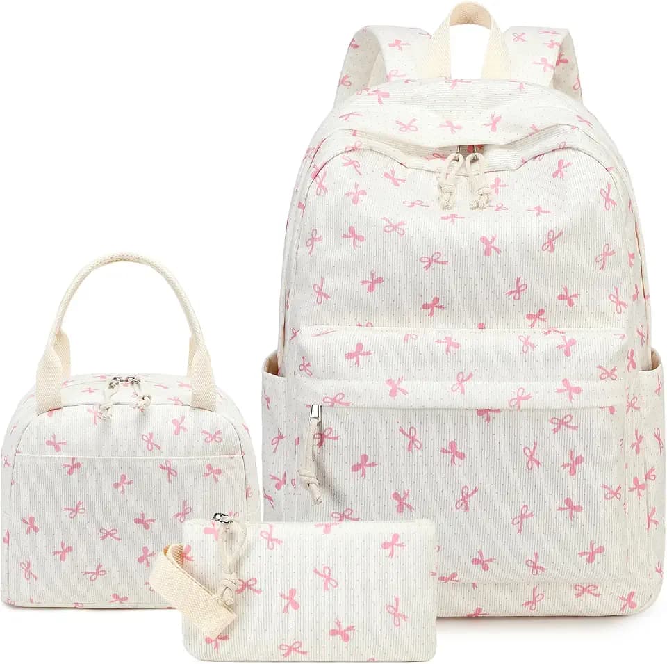 LEDAOU Girls Backpack, Kids School Bookbag, Backpack for Kids and Teens